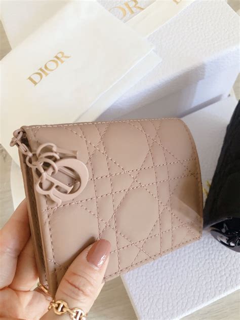 Lady Dior calfskin wallet 